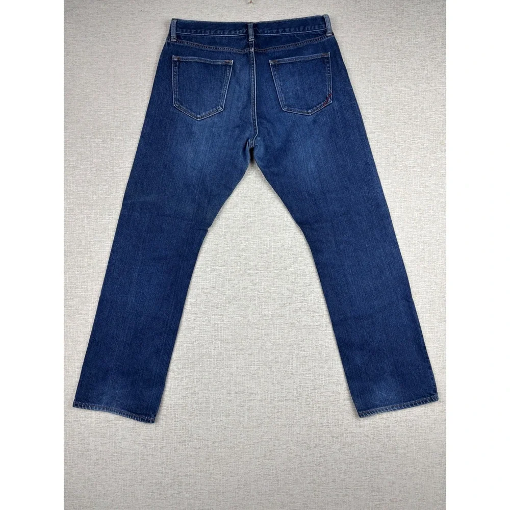 Banana Republic Vintage Mens 34x32 Straight Dark Wash Denim Jeans